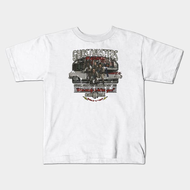 Ghostbusters - Vintage Kids T-Shirt by JCD666